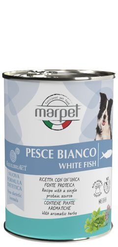 CH34/400 AEQUILIBRIAVET DOG 400 G PESCE BIANCO-fehérhal Monoproteines diétás teljes értékű táp táplálék intolerancia csökkentésére. Kutyák részére. Fehérjeforrás - Fehérhúsú hal