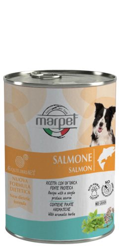 CH35/400 AEQUILIBRIAVET DOG 400 G SALMONE-lazac Monoproteines diétás teljes értékű táp táplálék intolerancia csökkentésére. Kutyák részére. Fehérjeforrás - Lazac