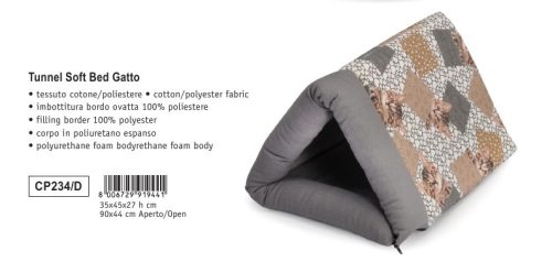 CP234/D Tunnel Soft Bed GATTO 35x45xh27 (nyitva 90x44)