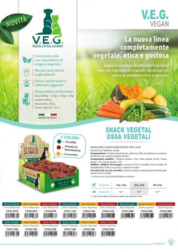 CV51/200 Vegan Bone XL Verde zöld 20 cmXL-1470g 6 darabos display